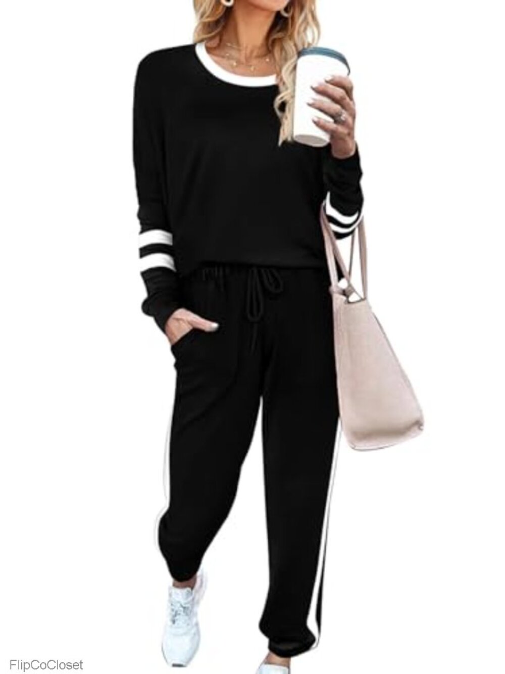 Women's Lounge Sets 2 Piece Sweatshirt & Joggers Casual Travel Outfit
